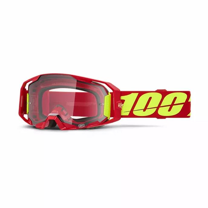 100% MX Goggles Armatic Red Clear